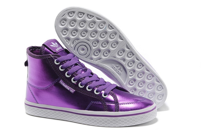 Womens adidas stan smith Honey high tops Purple